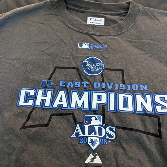 Tampa Bay Devil Rays 2008 American League Division Champions T-shirt Size XL - Picture 4 of 4